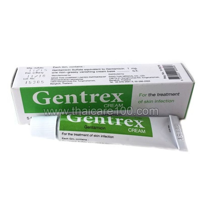 Gentrex Cream с антибиотиком для лечения гнойных ран, порезов,ожогов и ...